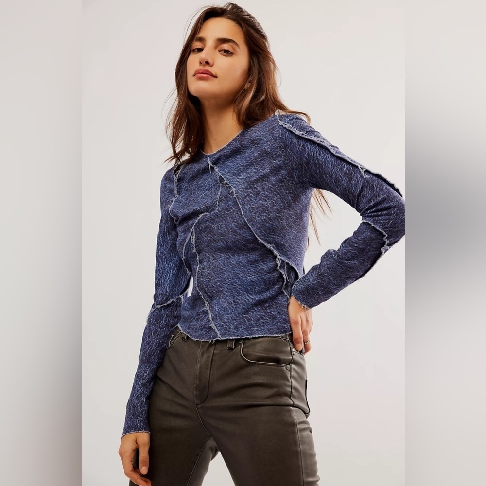 NWT Facon Jacmin Tess Patchwork Top